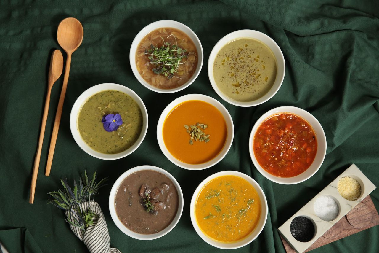 snap pea and leeks soup