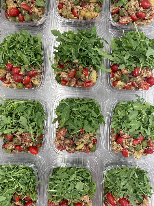 insalata eoliana with pole-caught wild tuna
