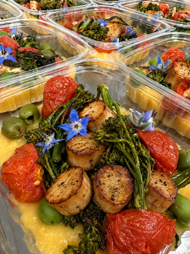 sicilian trumpet mushroom "scallops"