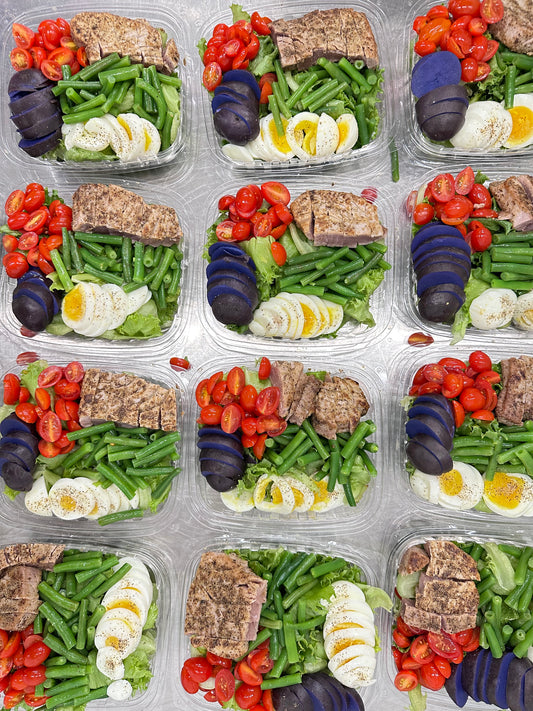 niçoise salad with dijon vinaigrette