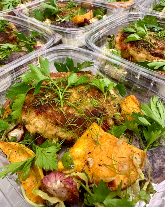 white bean beet burger with tahini fig dip