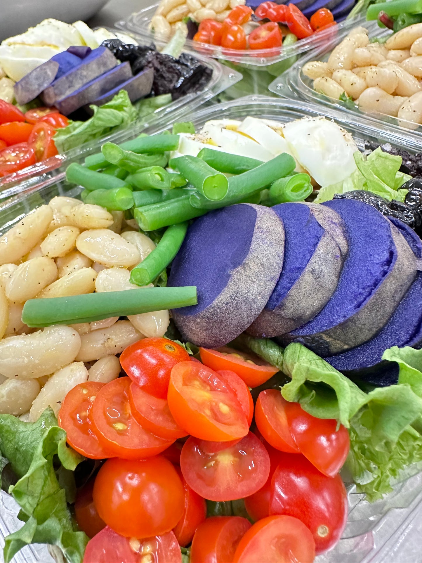 vegetarian niçoise salad with dijon vinaigrette